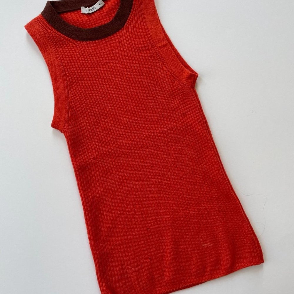 PRADA RIBBED KNIT TANK